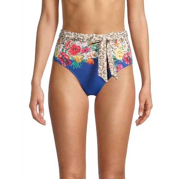 NEW JOHNNY WAS fae high waist tie up bottom in multi - Picture 1 of 2